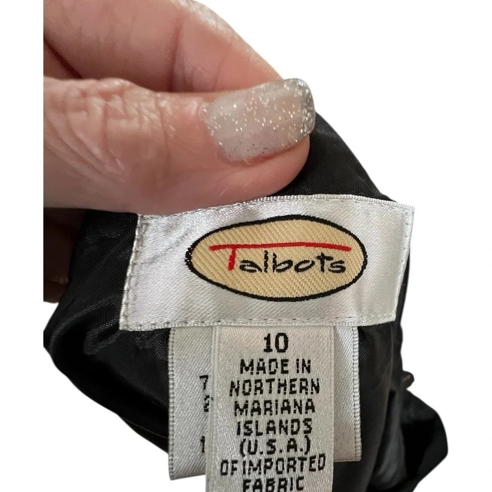 Talbots Classic Black A-Line Skirt